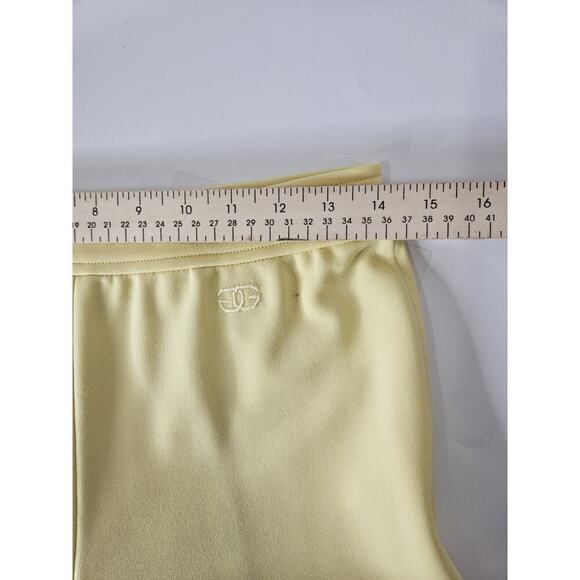 GIVENCHY Vintage Yellow High Waisted Trouser Pants Slacks Size 10 Pull On - Picture 8 of 9